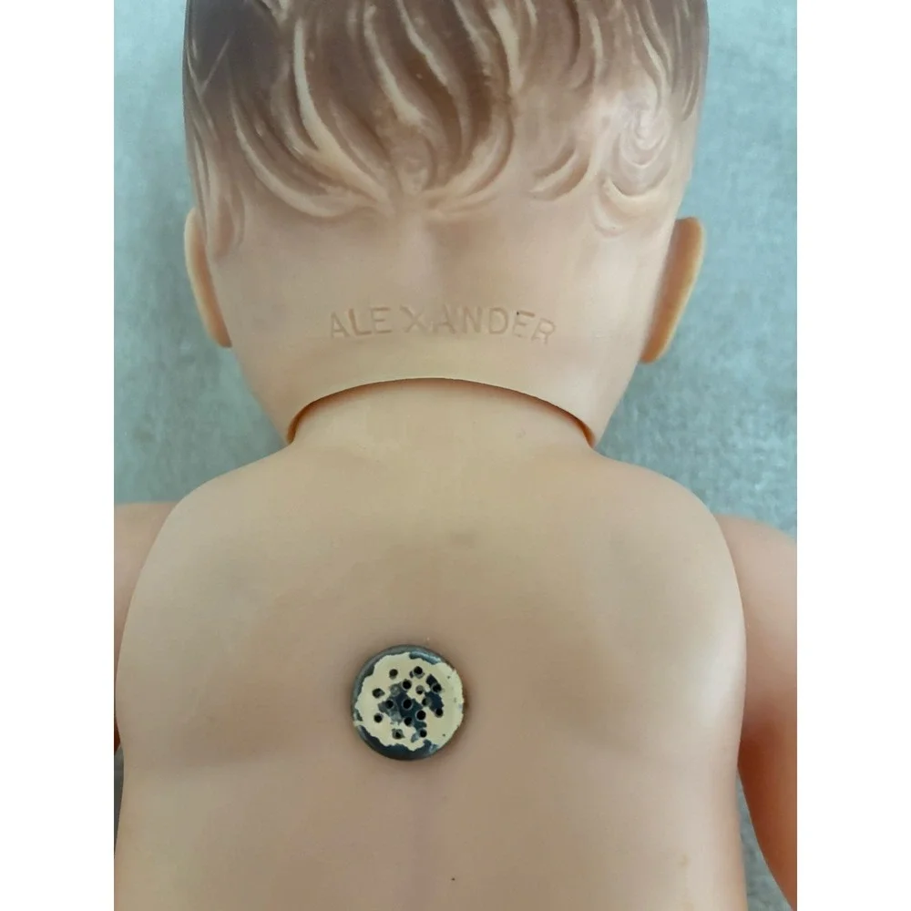 Vintage Madame Alexander Drink Wet Boy Doll 1950s Molded Hair 13